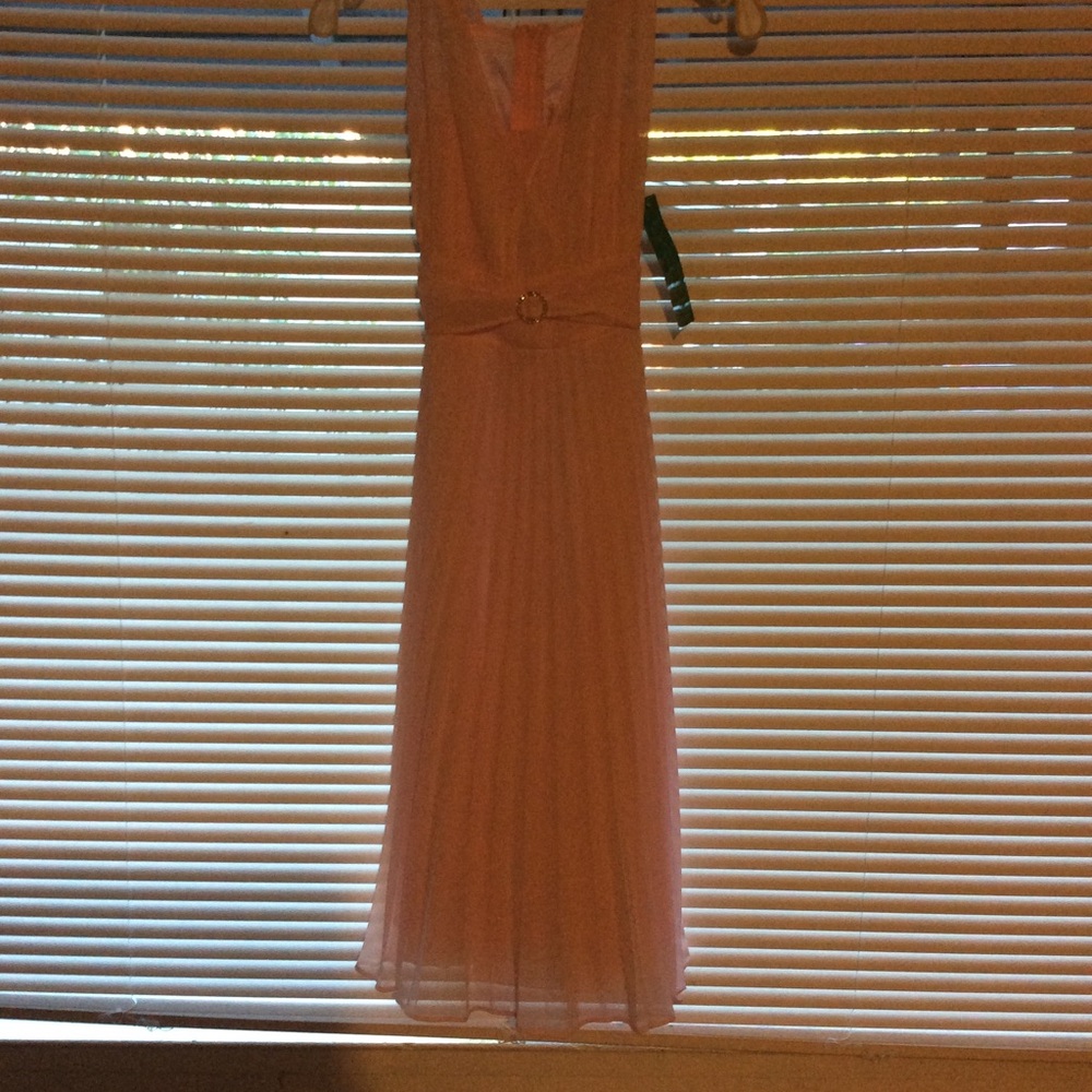 Pink chiffon girls dress